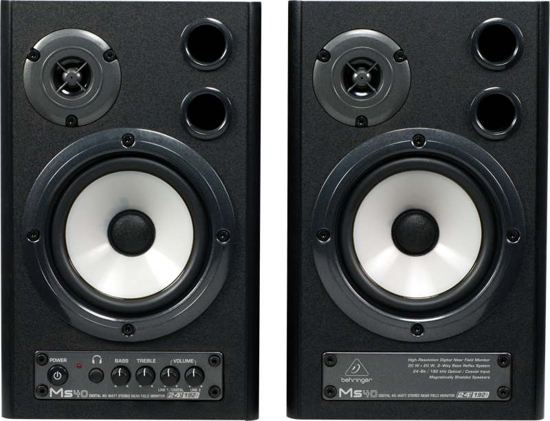 Behringer MS40 Active Digital Monitor Speakers (Pair) BEMS40 Videoguys