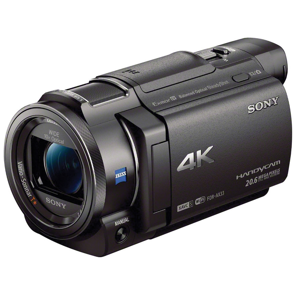 fantasma Fuera de borda dieta Sony FDR-AX33 4K Ultra HD Handycam Ca...