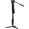 Benro A38FDS2 Series 3 Aluminium Monopod with 3-Leg Locking Base and S2Pro Video Head