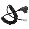 Kondor Blue Coiled D-Tap to 2-Pin Power Cable for BMPCC 6K/4K (Black)