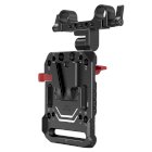 SmallRig 2991 V-Lock Battery Plate with 15mm Rod Clamp & Adjustable Arm