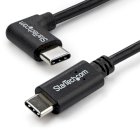 StarTech Right-Angled USB-C Male to Straight USB-C Male Cable (1m)