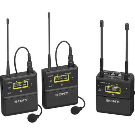 Sony UWP-D27 2-Person Camera-Mount Wireless Omni Lavalier Microphone System (CE33: 566 to 633 MHz)