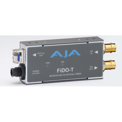 AJA FIDO-T Single-CH SD/HD/3G SDI to Optical Fiber with Loop SD/HD/3G SDI outputs