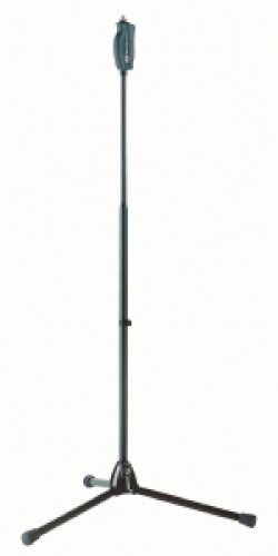 K&M 25680 One-Hand Adjustable Microphone Stand (1.1m to 1.8m, Black)