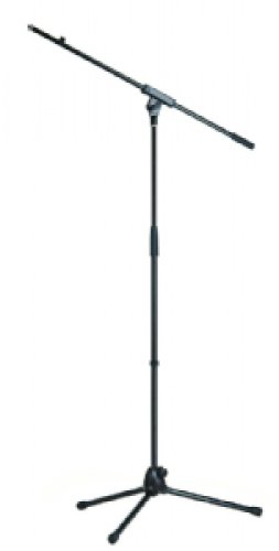 K&M 21070 Tripod Microphone Stand with 1.72m Boom (Black)