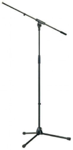 K&M 210/6 Tripod Microphone Stand with 1.63m Boom (Black)