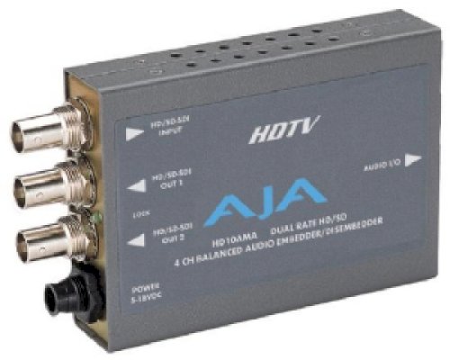 Aja HD10AMA HD/SD 4-channel analog audio embedder/disembedder