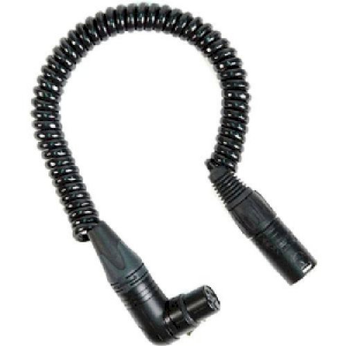 Remote Audio CAXJCOIL2 Right Angled Coiled XLR to XLR Cable - 45cm