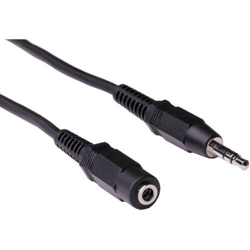 Pearstone Stereo Mini Male to Stereo Mini Female Cable (Black) - 0.91m