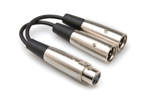 Hosa Technology XLR Female to 2x XLR Male Y-Cable (15cm)