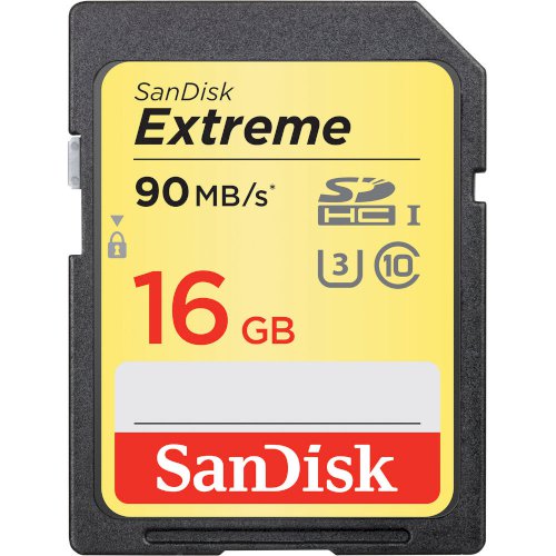 SanDisk 16Gb Extreme Class 10 (U3) SDHC card