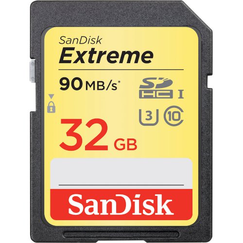 SanDisk 32Gb Extreme Class 10 (U3) SDHC card