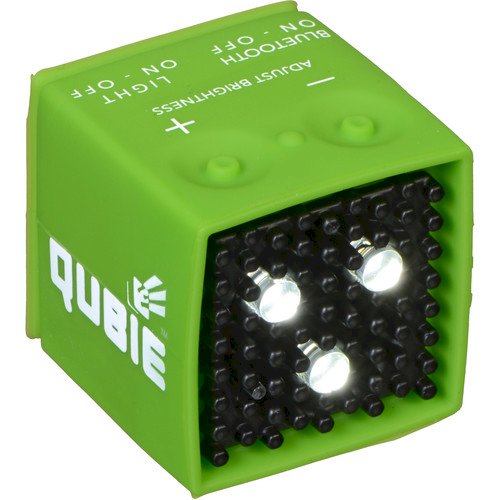 Qubie External Flash and Video Light for iPhone, Android, GoPro and Cameras (Green)