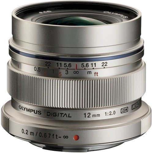Olympus M.Zuiko 12mm f/2.0 Black Wide Angle Lens