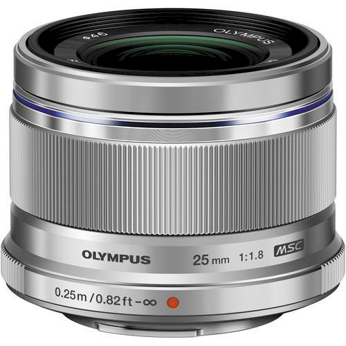 Olympus M.Zuiko 25mm f/1.8 Silver Lens