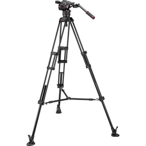 Manfrotto Nitrotech N8 Video Head w/ 546B Pro Tripod with Mid-Level Spreader