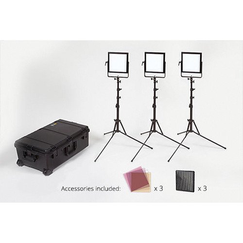 Rosco 3-Head LitePad Vector CCT Location Lighting Kit