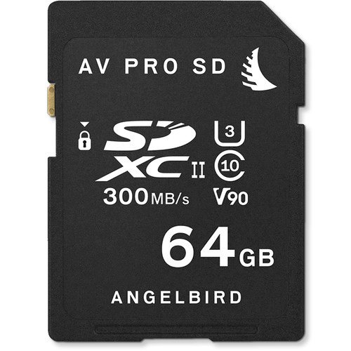 Angelbird 64GB AV Pro V90 UHS-II SDXC Memory Card