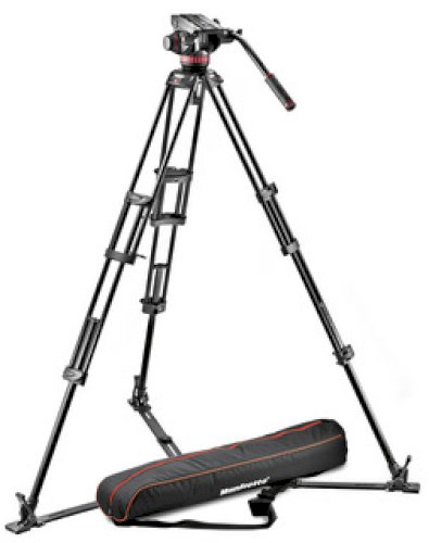 Manfrotto MVH502A Head, 546GB-1 Tripod System With Ground Spreader Ex-Display