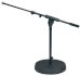 K&M 25960 Low Level Cast-Iron Base Microphone Stand with Telescoping Boom (43cm, Black)