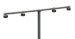 K&M 236 Four Microphone Mounting Bar with 3/8