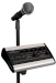 Shows bracket installed on a mic stand (only bracket included)