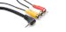 Hosa C3M105 3.5mm to Triple Plug RCAs Cable - 5ft (1.5m)