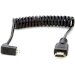 Atomos Coiled Right-Angle MICRO to FULL HDMI Cable (30cm-45cm)