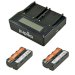 Jupio NP-F550 2350mAh Lithium-Ion Batteries and Duo Charger Kit