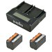 Jupio NP-F750 4400mAh Lithium-Ion Batteries and Duo Charger Kit