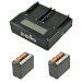 Jupio NP-F970 7400mAh Lithium-Ion Batteries and Duo Charger Kit