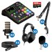 RODE RODECaster Duo 2-Person Podcasting Kit with PodMics, Studio Arms, XLR Cables, Pop Filters, Headphones and Memory Card