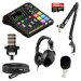 RODE RODECaster Duo Podcasting Kit with PodMics, Studio Arms, XLR Cables, Pop Filters, Headphones and Memory Card