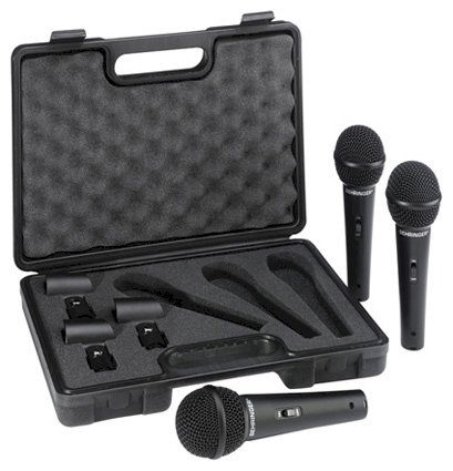 Behringer Ultravoice XM1800S Microphone pack (3 Pack in case)