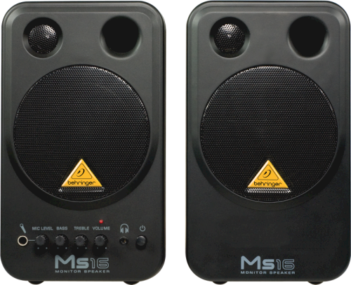 Behringer MS16 Active compact monitors (Pair)