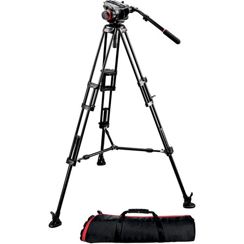 Manfrotto 504HD Head with 546B 2-Stage Aluminium Tripod System
