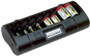 Maha Powerex MH-C808M Ultimate Professional Charger for 8x AA/AAA/C/D NiMH or NiCD Batteries