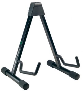 K&M 17541 Guitar Stand: for acoustic guitars: Heavy duty: "A" style: Black