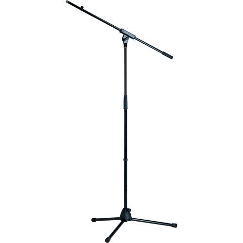 K&M 27105 Tripod Microphone Stand with Boom (90cm to 161cm, Black)