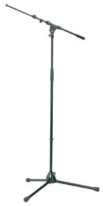K&M 210/9 Tripod Microphone Stand with Telescoping Boom (Black)