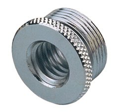 K&M 217 Thread Adapter 3/8" Female to 5/8" Male (Zinc-Plated)