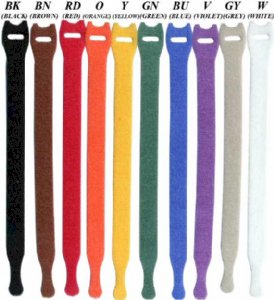 Rip-Tie Lite 1/2 x 8.0" Light-duty Strap (Pack of 10) (Rainbow)