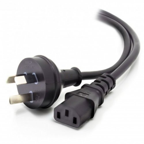3-Pin Mains Plug to IEC C13 Female Power Cord (1.8m)