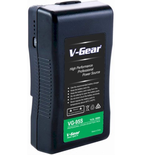 V-Gear VG-95S V-Mount 14.8V 95Wh Li-ion Rechargeable Battery
