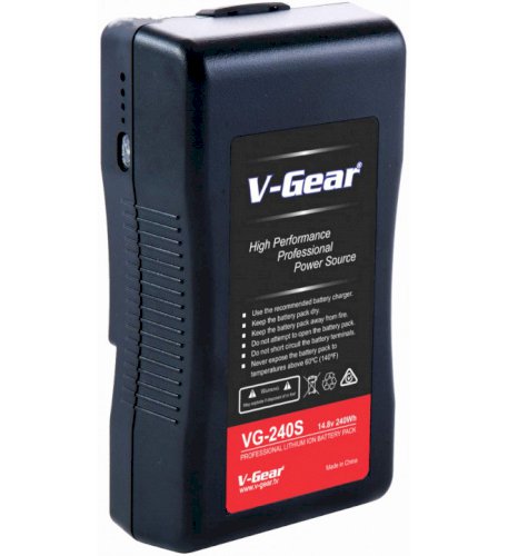 V-Gear VG-240S V-Mount 14.8V, 240Wh Li-ion Rechargeable Battery