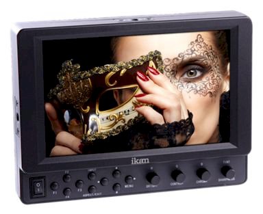 Ikan VK7i 7" HDMI LCD Monitor with Canon LP-E6 Battery Plate Kit