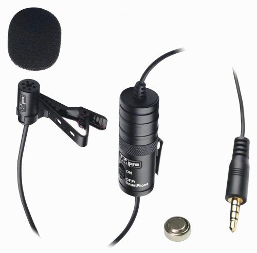 Vidpro XM-L Lavalier Condensor Microphone for Cameras and Smartphones