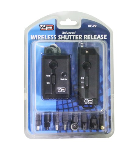 Vidpro RC-22 Universal Wireless and Wired Remote Control Shutter Release