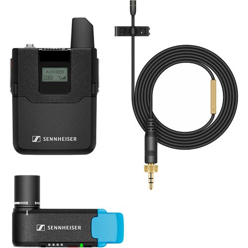 Sennheiser AVX-MKE2 SET Digital Camera-Mount Wireless Omni Lavalier Microphone System